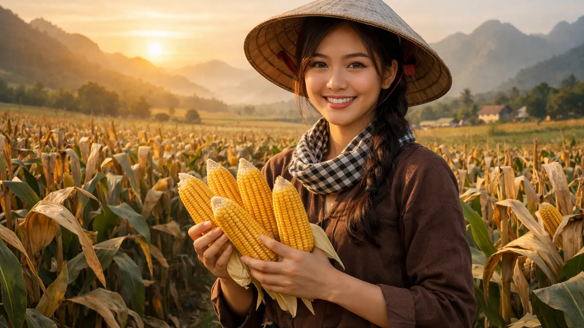 Ngô bảo quản tại kho.