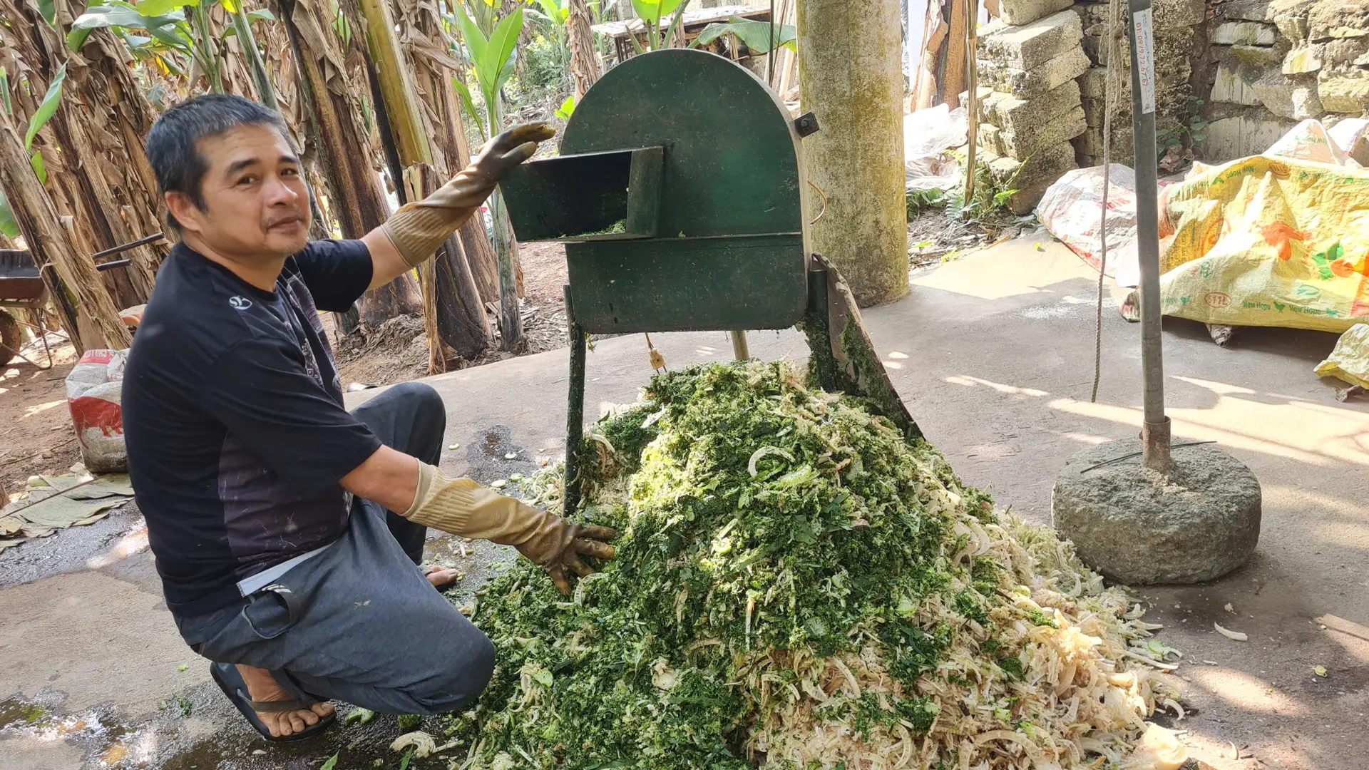 Từ sau 2 tháng tuổi, gia đình chủ động chuyển sang sử dụng thức ăn tự phối trộn.