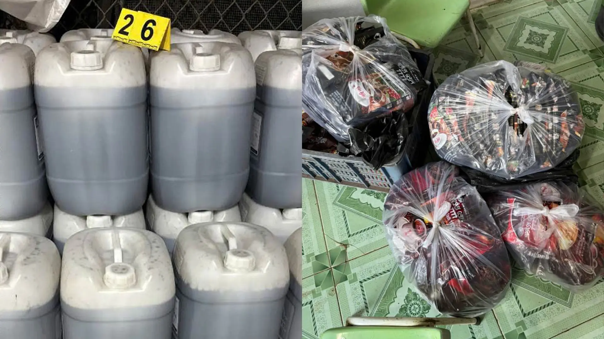 Tang vật bị thu giữ (Ảnh: Cổng thông tin Chính phủ).