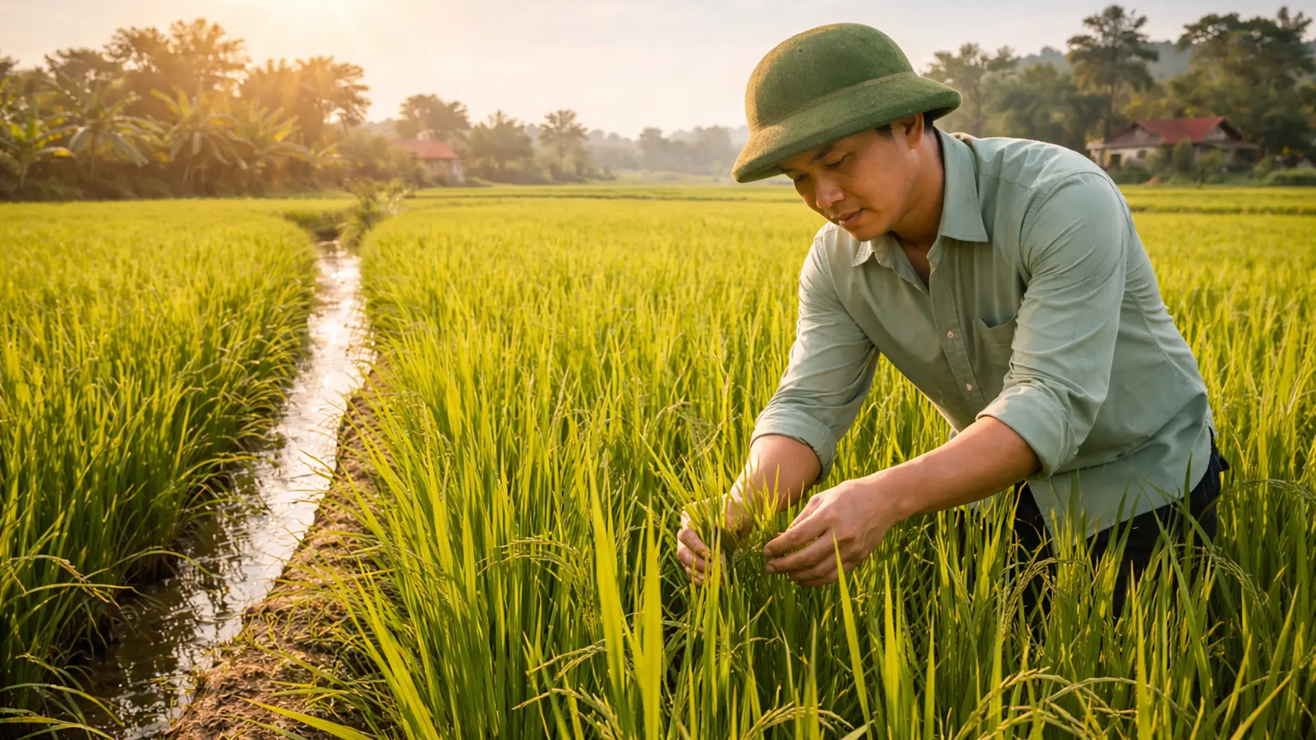 Lúa đứng cái chịu tác động kép từ nhiệt độ và chênh lệch ẩm.